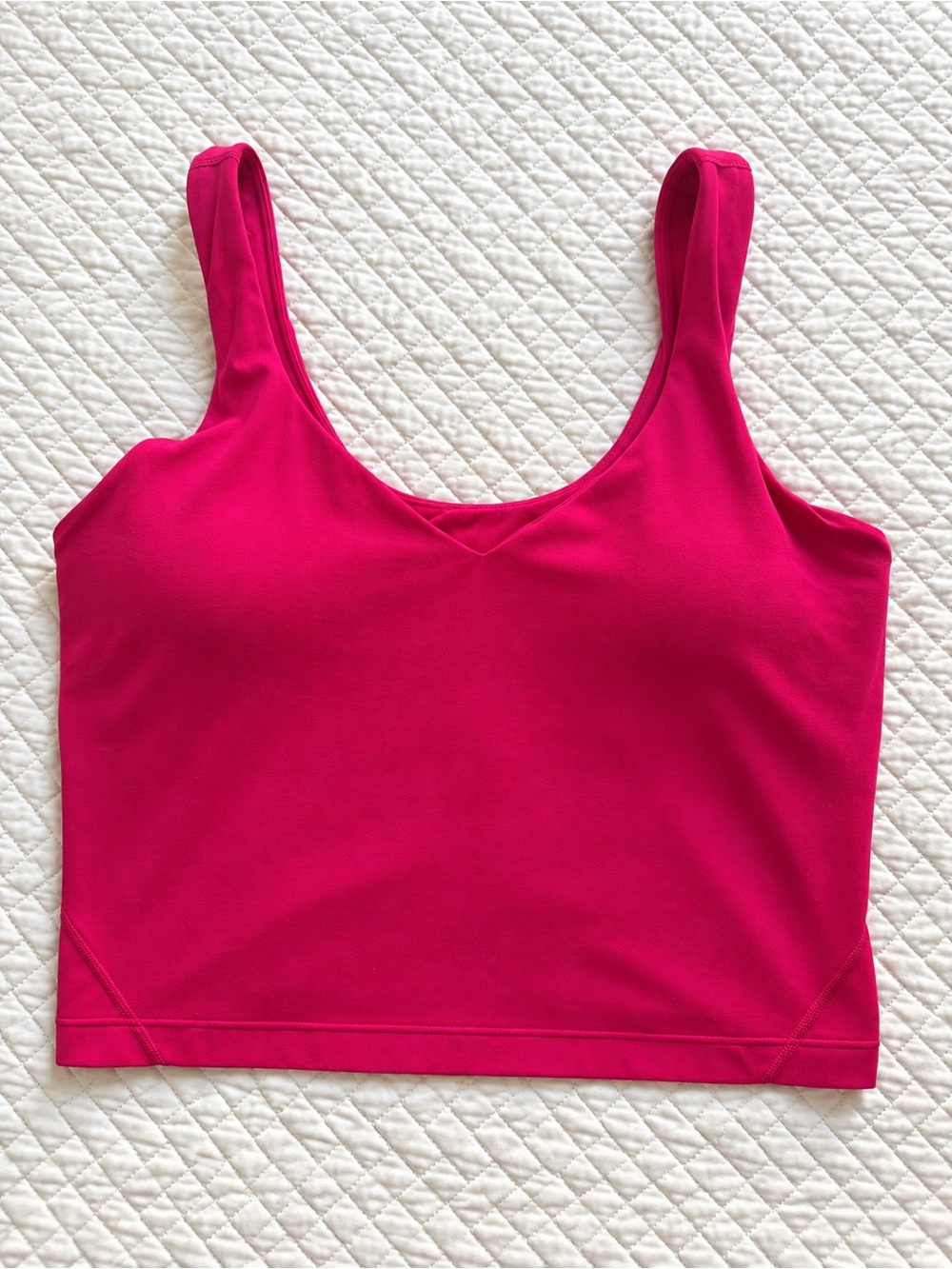 Lululemon Align Tank Top Passion Pink Size 8 Built-In Bra